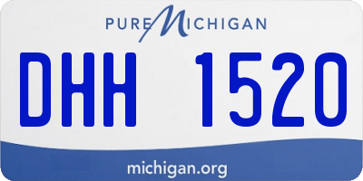 MI license plate DHH1520