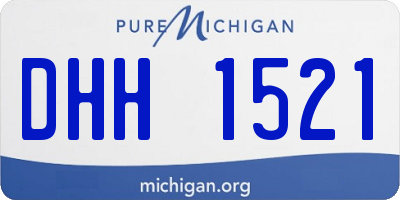 MI license plate DHH1521