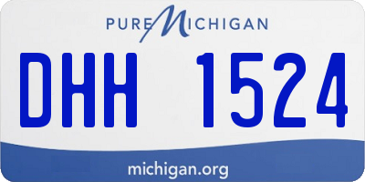 MI license plate DHH1524