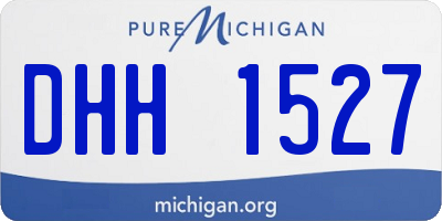 MI license plate DHH1527