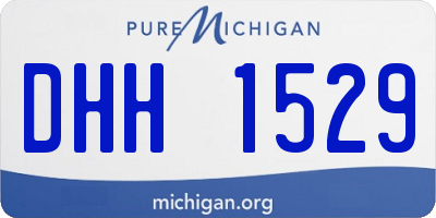 MI license plate DHH1529