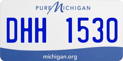 MI license plate DHH1530