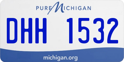 MI license plate DHH1532