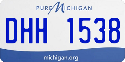 MI license plate DHH1538
