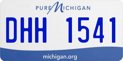 MI license plate DHH1541