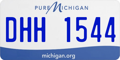 MI license plate DHH1544
