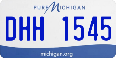 MI license plate DHH1545