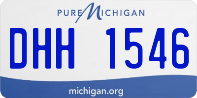 MI license plate DHH1546