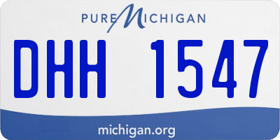 MI license plate DHH1547
