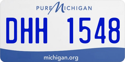MI license plate DHH1548