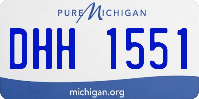 MI license plate DHH1551