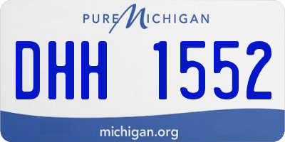 MI license plate DHH1552