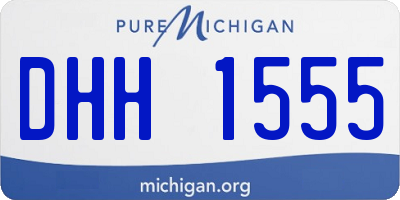 MI license plate DHH1555