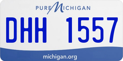 MI license plate DHH1557