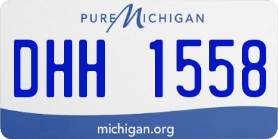 MI license plate DHH1558