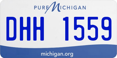 MI license plate DHH1559