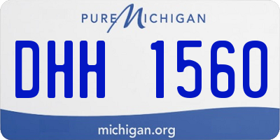 MI license plate DHH1560