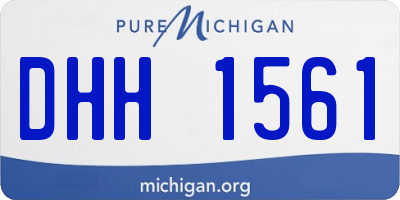 MI license plate DHH1561