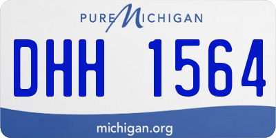 MI license plate DHH1564