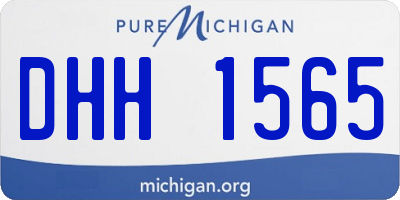 MI license plate DHH1565