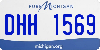 MI license plate DHH1569