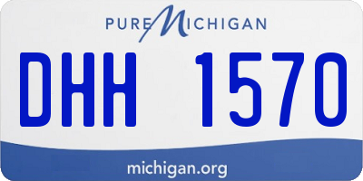 MI license plate DHH1570