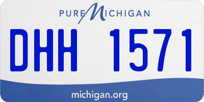 MI license plate DHH1571