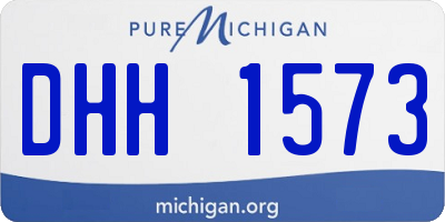 MI license plate DHH1573