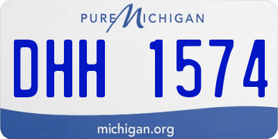 MI license plate DHH1574
