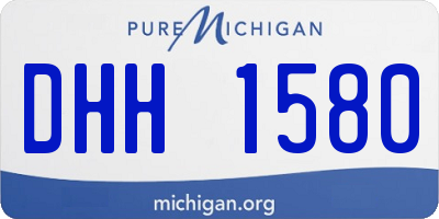 MI license plate DHH1580