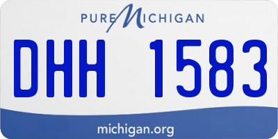 MI license plate DHH1583
