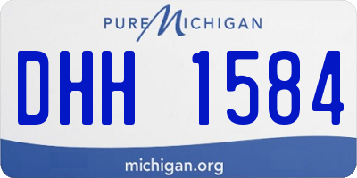 MI license plate DHH1584
