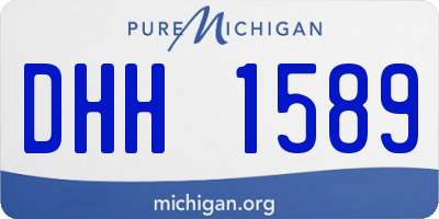 MI license plate DHH1589