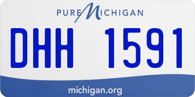 MI license plate DHH1591