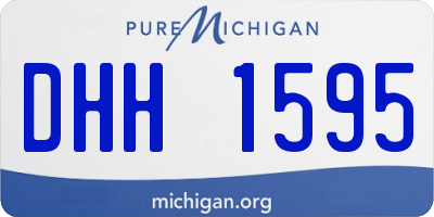 MI license plate DHH1595