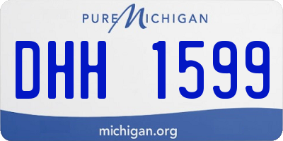 MI license plate DHH1599