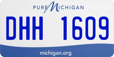 MI license plate DHH1609
