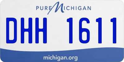 MI license plate DHH1611