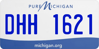 MI license plate DHH1621