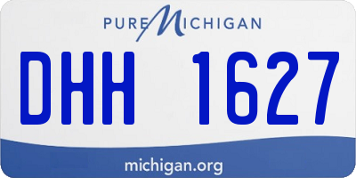 MI license plate DHH1627