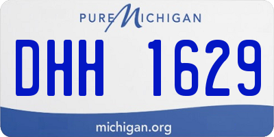 MI license plate DHH1629