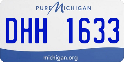 MI license plate DHH1633