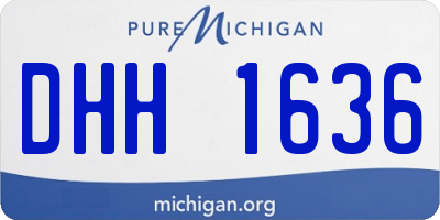 MI license plate DHH1636