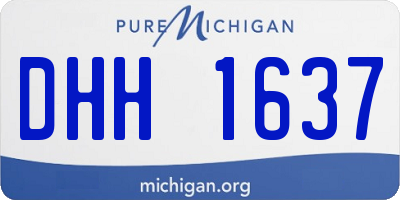 MI license plate DHH1637