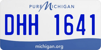 MI license plate DHH1641