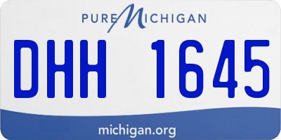 MI license plate DHH1645