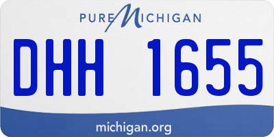 MI license plate DHH1655