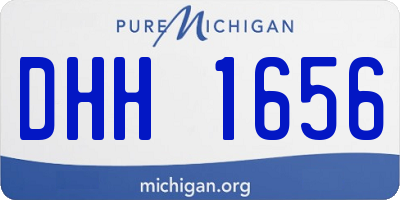 MI license plate DHH1656