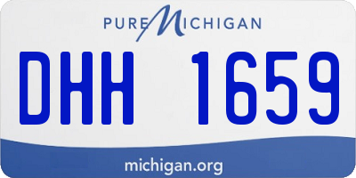 MI license plate DHH1659