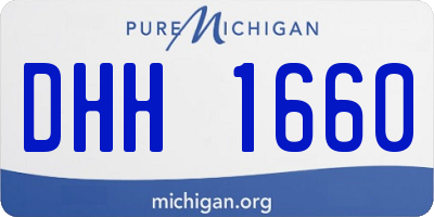 MI license plate DHH1660